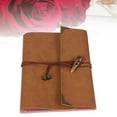 thumbnail image 1 of GOOHOCHY Rustic Photo Album Scrapbook Light Brown PU 1Pack for Mothers Day, 1 of 8
