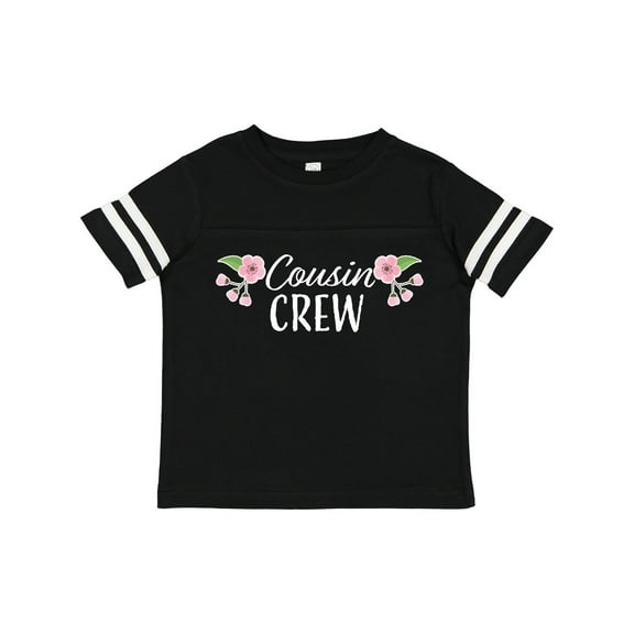 Inktastic Cousin Crew with Flowers Girls Toddler T-Shirt