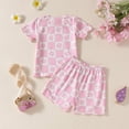 thumbnail image 4 of Godom Baby Boy Outfits Cartoon Cotton Short Sleeve T-Shirt Shorts Kids Clothing Set 2 Pieces Outfit Toddler to Big Kid Sizes, 4 of 7