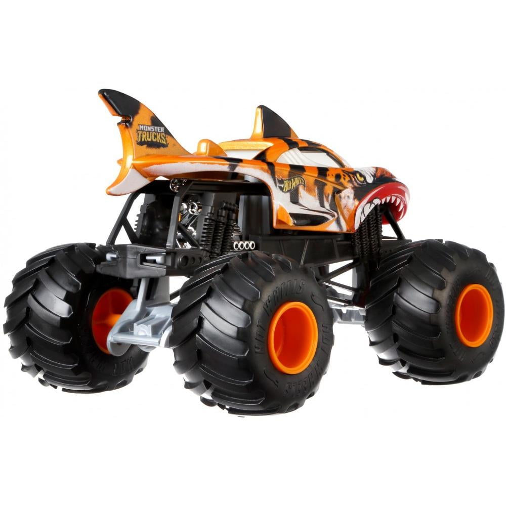  Hot Wheels Monster Trucks Shark Wreak, Oversized 1:24