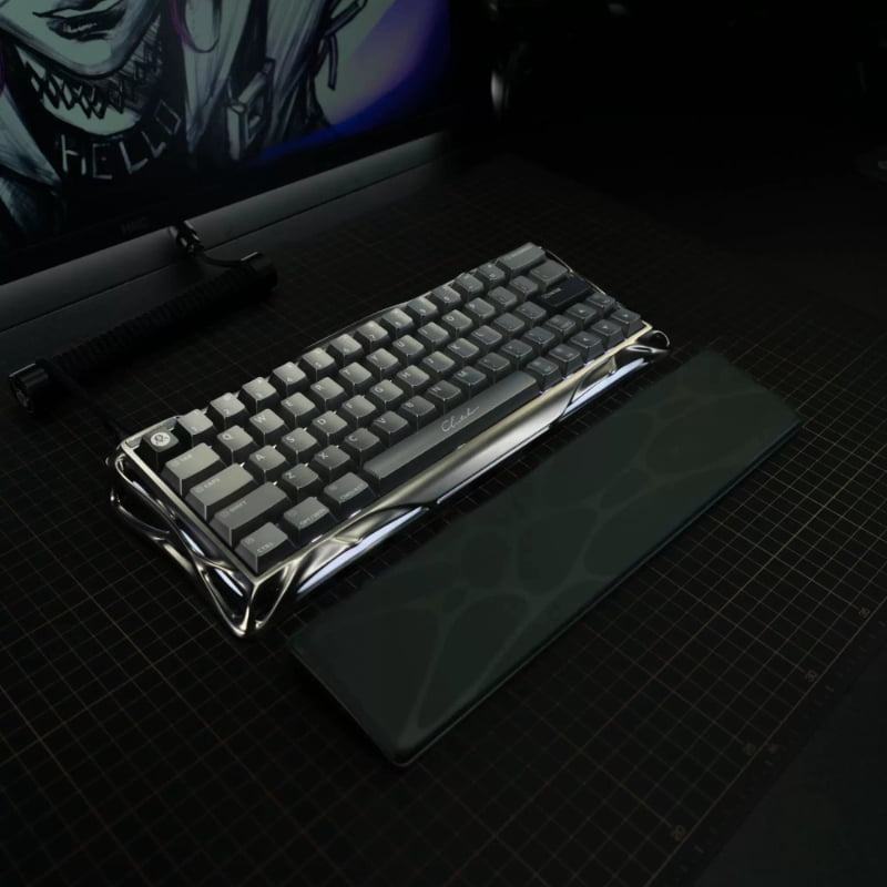 Gravastar Gravity Planet Silicone Wrist Rest for V60 Keyboard, Ergonomic Magnetic Palm Rest Pad