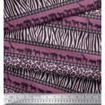thumbnail image 3 of Soimoi Polyester Crepe Fabric Animal Skin & Animals Group Printed Fabric 1 Yard 52 Inch Wide, 3 of 3