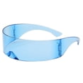 thumbnail image 4 of Futuristic Narrow Cyclops Visor Sunglasses Laser Eyeglasses UV400 Personality Mirrored Lens Costume Eyewear Glasses Men Glasses, 4 of 9