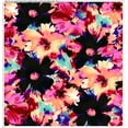 thumbnail image 2 of Chiffon Printed Large Floral Anticipated Sheer Dress Fabric by the Yard (CHOCO/PINK/MOCHA, HalfaYard), 2 of 5