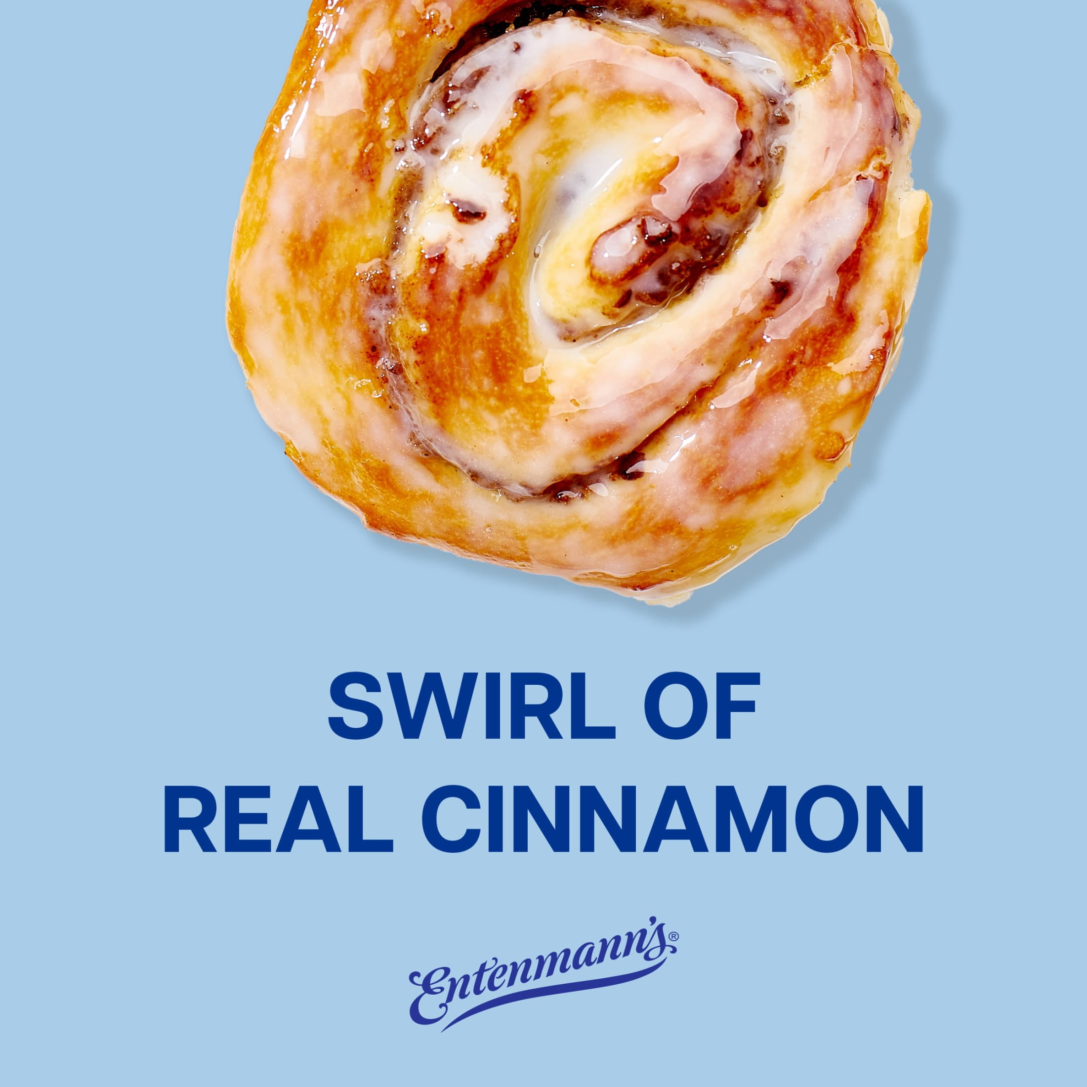 Entenmann's Cinnamon Swirl Buns, 18 oz, Sweet Glazed Rolls, Kosher