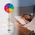 thumbnail image 4 of Non-Ticking Silent Clock Battery Operated Analog Clcok Round Wall Clocks Decorative for Living Room-Bright Rainbow Swirl Cute Pattern(10inch), 4 of 4