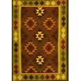 thumbnail image 1 of Ahgly Company Indoor Rectangle Oriental Yellow Traditional Area Rugs, 2' x 4', 1 of 4
