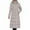 Khaki-01, variant on Women's Thickened Long Down Jacket Winter Down Coat Hooded Puffer Jacket Maxi Length Parka Coats