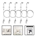 thumbnail image 2 of 5 Sets Adjustable Picture Hanging Wire Kit With Stainless Steel Cable And Hooks Picture Hanging Hardware System Set For Wall Picture Exhibition Art Gallery Display Heavy Duty Frame, 2 of 9