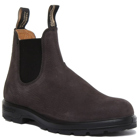 Blundstone 1464 Men's Pebbled Nubuck Leather Chelsea Boots In Grey Size 9