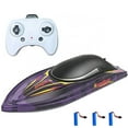 thumbnail image 1 of Graflsoa High-Speed 2.4G Phantom Remote Control Boat with Auto Flip Reset, LED Lights, and Triple Battery (Transparent Purple) – Perfect for All Ages, 1 of 6