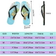 thumbnail image 2 of Dreamtimes Flip Flops World Map Thong Slip On Slippers Beach Summer Sandals for Women Men Boy Girl Kid, 2 of 5