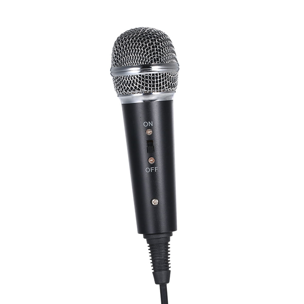 OWSOO Wired Condenser Microphone Audio 3.5mm Studio Mic Vocal Recording KTV Karaoke Mic with Stand for PC Phone