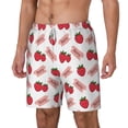 thumbnail image 2 of Uemuo Strawberry Pattern Mens Swim Trunks Quick Dry Board Shorts with Mesh Lining, Stretch Beach Shorts Quick Dry No-Chafing Board Shorts-X-Large, 2 of 9