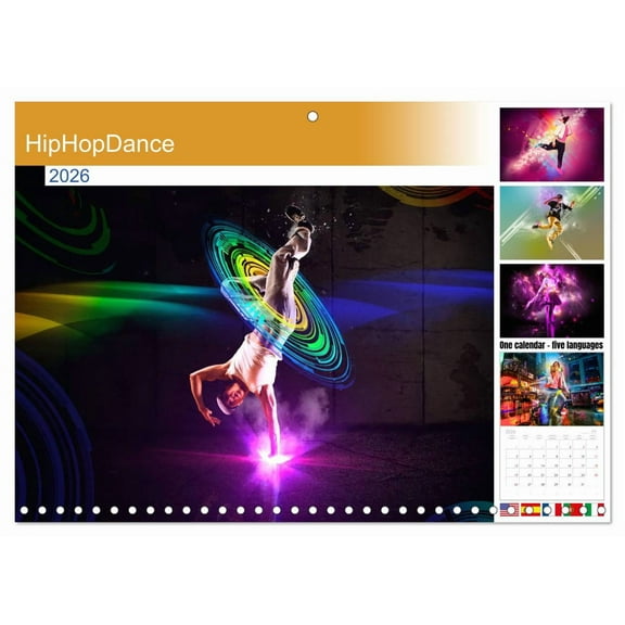 HipHopDance (Monthly Wall Calendar 2026 11.7 x 16.5 (open)), CALVENDO 14 Month Calendar