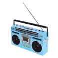 thumbnail image 1 of Reproductor de casete Bluetooth FM MW SW1 SW2 de 4 bandas, reproductor de casete retro para niños mayores, 1 of 3