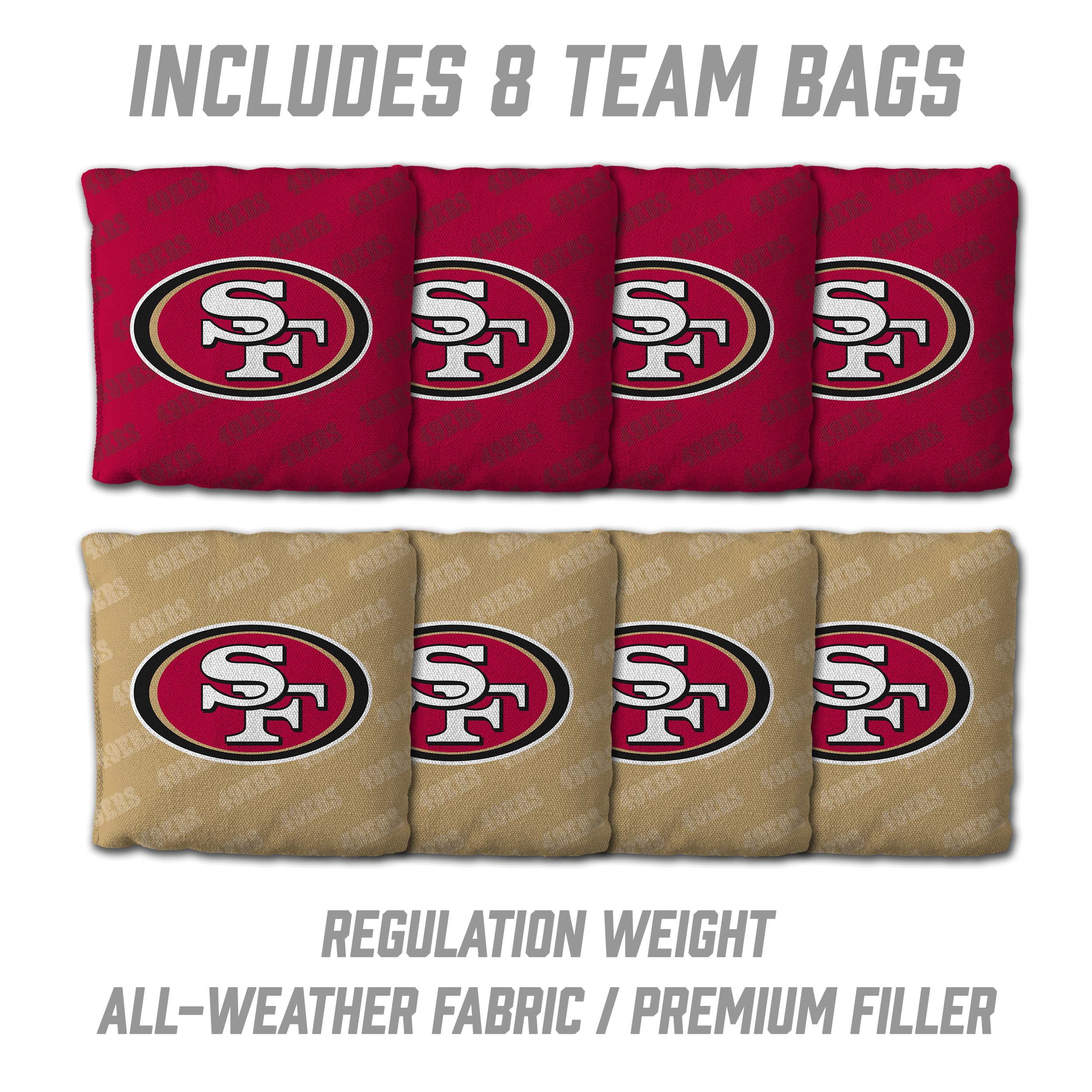 YouTheFan NFL San Francisco 49ers 2x4 Slogan Series Cornhole
