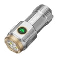 thumbnail image 2 of Meitianfacai Mini Fixed Focus High Brightness Flashlight With Portable Clip Design And Magnetic Suction Outdoor Three Bead Strong Light Flashlight 400MAH, 2 of 3