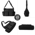 thumbnail image 2 of Canvas Messenger Bag Hobo Shoulder Bag Crossbody Bag with Multiple Pockets Large Tote Bag Handbag for Teen Women Men, 2 of 9