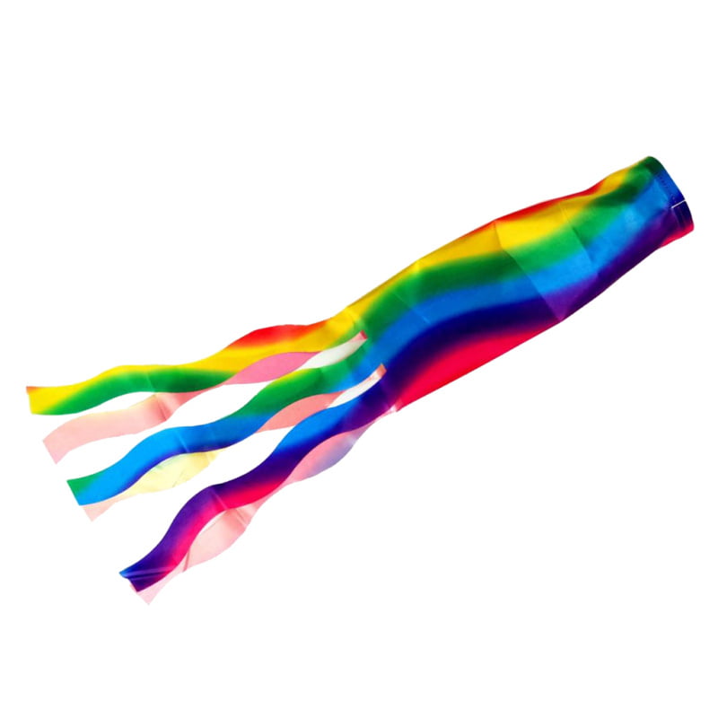 Rainbow Windsock Flag Polyester Outdoor Garden Wind Sock Decoration 70cm 