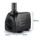 thumbnail image 5 of EU Plug 15W Bomba sumergible, bomba de agua ultra silenciosa con bomba de fuente de 5 pies, 5 of 5
