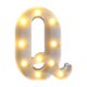thumbnail image 1 of Fasiaou LED Marquee Letter Lights Sign, Light Up Alphabet Letter for Home Party Wedding Decoration Q, 1 of 6