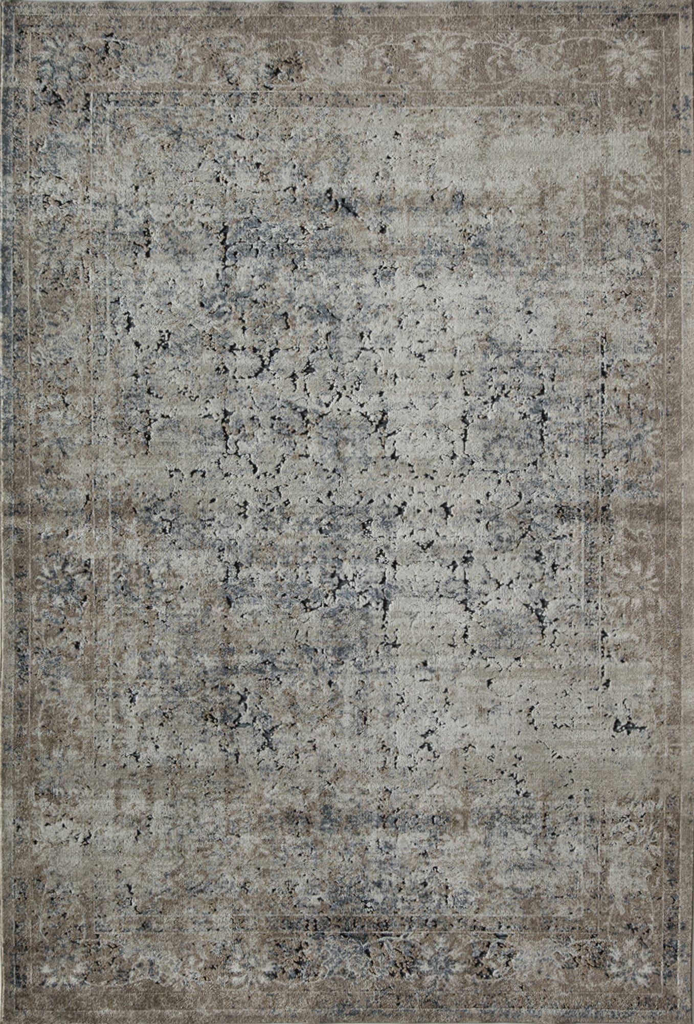 Rugs America Cambridge Collection Tan Taupe CB600A Transitional Abstract Area Rug 5' x 8'