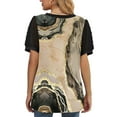 thumbnail image 5 of Giftesty Womens Summer Tops V Neck T Shirts Dot Puff Sleeve Tops, 5 of 8