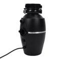 thumbnail image 4 of Continuous Feed Garbage Disposal Black 3800RPM Quiet Running Downspout Waste Disposal for Kitchen 1HP EU Plug 110-240V, 4 of 5