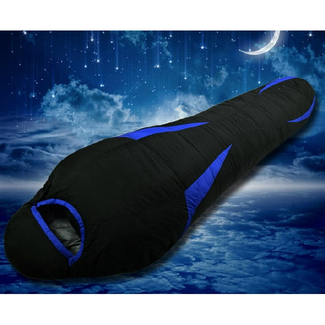 Sac de Couchage en Duvet Super Léger Contient 1000 Grammes de Duvet de Canard Sac de Couchage Portable Imperméable avec Sac de Compression pour Camping, Randonnée Sac à Dos, Plein Air 3-4 Saisons (83 Pouces*31.5 Pouces*20 Pouces)
