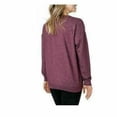 thumbnail image 2 of Tuff Athletics Womens Tencel Crewneck, Berry Melange, Small, 2 of 2