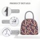 thumbnail image 4 of Fotbe Skull rock music record Bolsa de Almuerzo con Estampado, Lonchera Aislada, Contenedor de Comida Reutilizable Tipo Cooler a Prueba de Fugas, 4 of 6