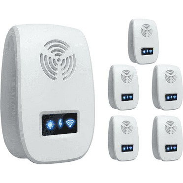Ultrasonic Pest Control Repeller 6 Pack, Mouse Repellent Ultrasonic Plug in Pest Repellent, Mice Repellent Plug-Ins,Mosquito Repellent Indoors for Insect, Spider,Ant,Cockroach,Rodent Repellent
