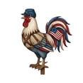 thumbnail image 2 of Darzheoy Metal Rooster Yard Decor, Handcrafted Wrought Iron Statue, Rustic Farmhouse Yard Ornament, Weatherproof Outdoor Decor for Porch, Patio, Lawn, Garden, Front Door, 2 of 7