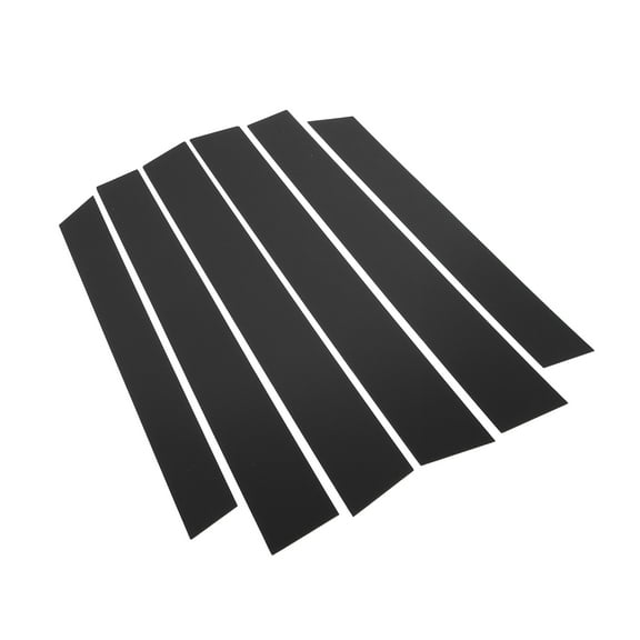 6 Pcs Pillar Posts Door Window Trim Cover Anti Scratch Stickers for Honda CR-V 2007-2011 Black
