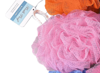 Bath Body Sponge, Soft Mesh Material for Gentle Exfoliation, Color May Vary