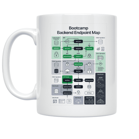 Bootcamp Backend Endpoint Map - Backend Developer - 11 oz Ceramic Coffee Mug
