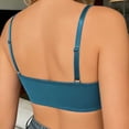 thumbnail image 3 of cocolona Womens Front Button Bras Push Up Lace Balconette Wireless Soft Adjustable Strap Daily Bras, 3 of 6