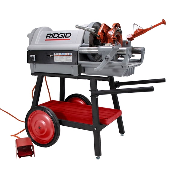 Restored RIDGID 1224 Pipe Threader 26092 with 150A Cart Dies Heads & Oil (Refurbished)