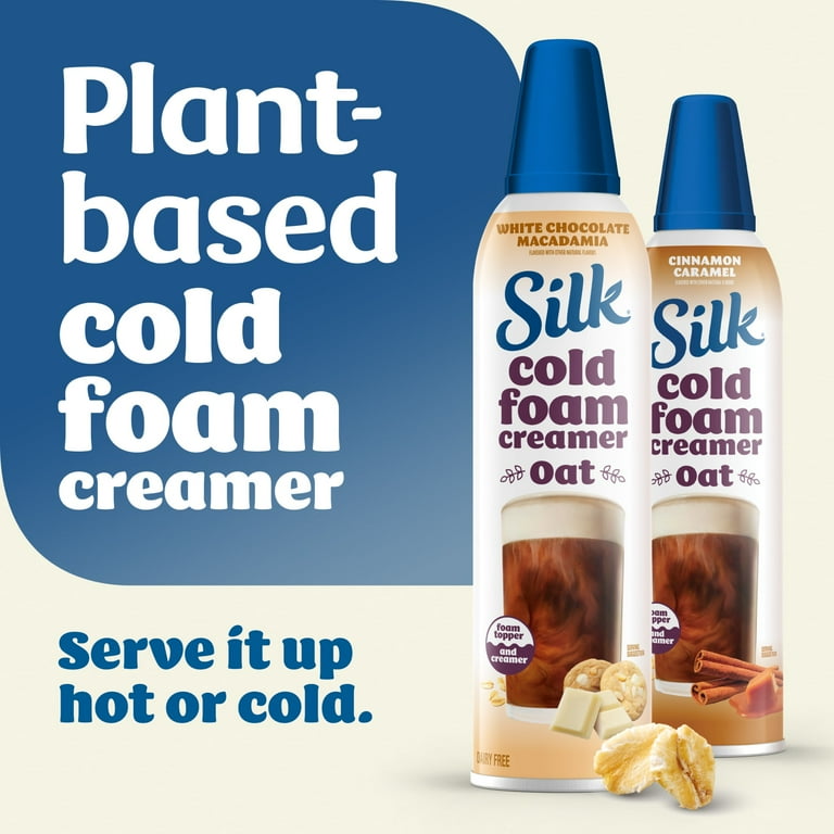 Silk Plant-Based Cold Foam Creamer, White Chocolate Macadamia Oat