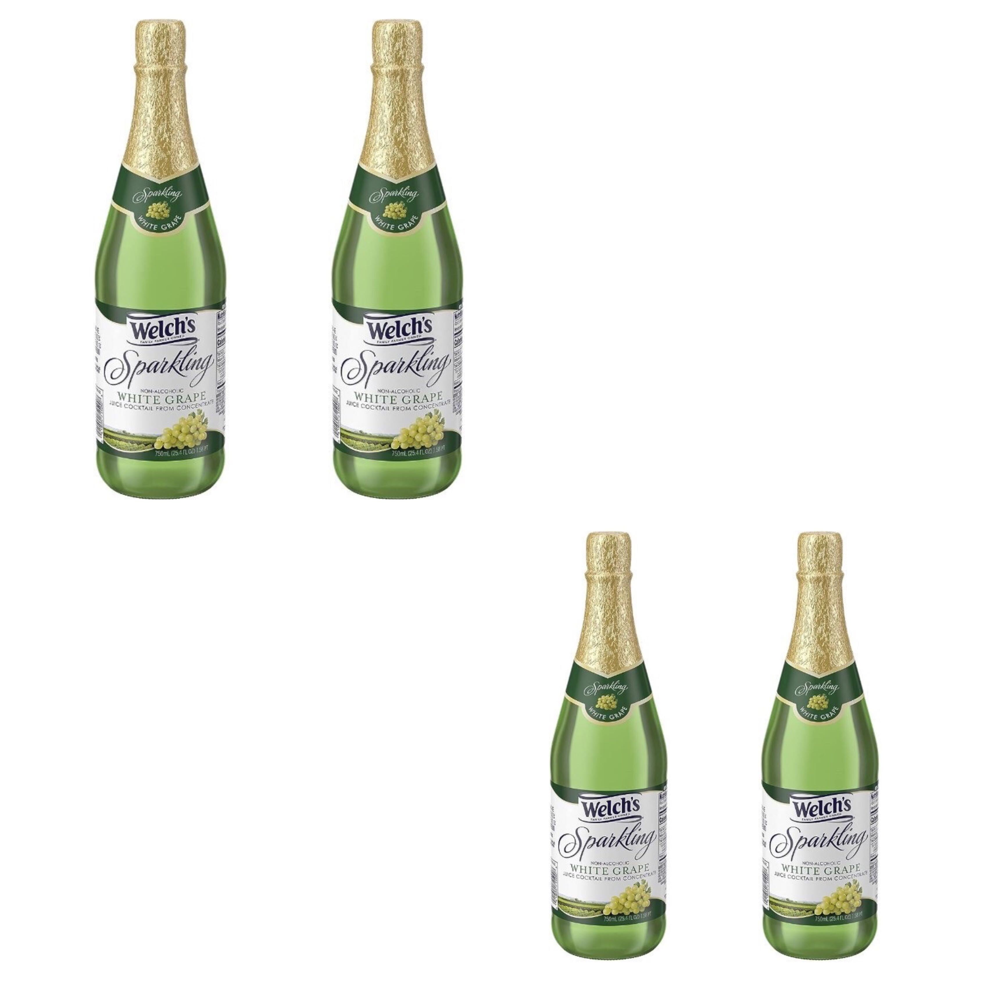 Welch's Sparkling White Grape Cocktail Juice, NonAlcoholic, 25.4 Oz