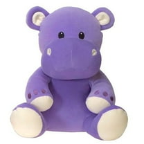 Pocket Huggables 6” Hippo Plush Toy, Small Stuffed Animal, Soft Cuddly Mini Plush for Kids & Decor
