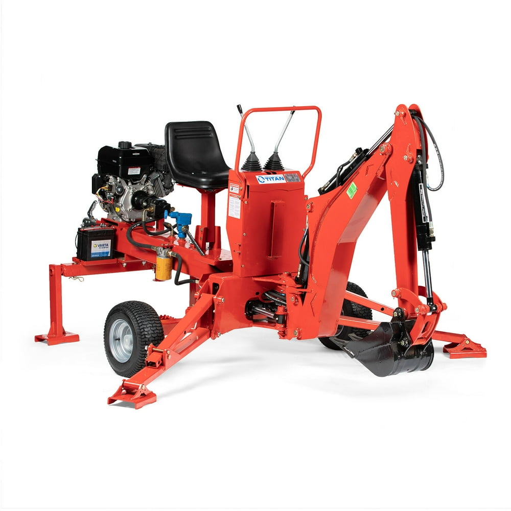Titan Attachments 13.5 HP (21 ftlb gross torque) Towable Backhoe, 12