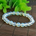 thumbnail image 5 of K-KED Natural 6/8/10/12/14mm Brazilian Opal Moonstone Round Gems Beads Bangle Bracelet-8 mm, 5 of 6