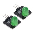 thumbnail image 4 of 10 unidades de módulo LED de 10 mm, 3,3 V‑5 V, bombilla de chip de tablero de luz decorativa para decoración del hogar, MRB050B, verde, 4 of 14