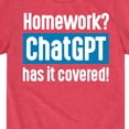 thumbnail image 3 of Instant Message - Homework ChatGTP Has It Covered - Toddler And Youth Short Sleeve Graphic T-Shirt, 3 of 6