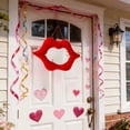 thumbnail image 4 of Red Lips,Valentine’s Day Hanging Decoration,Romantic Red Lips Shape Ornament for Party Scene Home Wall Door Decor(13.78x8.67in), 4 of 6