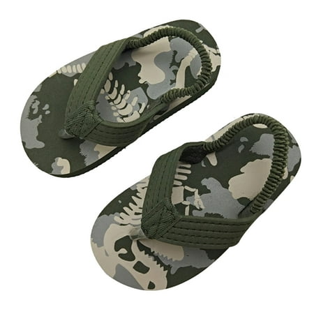 

Follure Toddler Shoes Girls & Boys Flip Flops For Kids Sandals Toddler Summer Shoes With Adjustable Elastic Strap Eva Beach Shoes