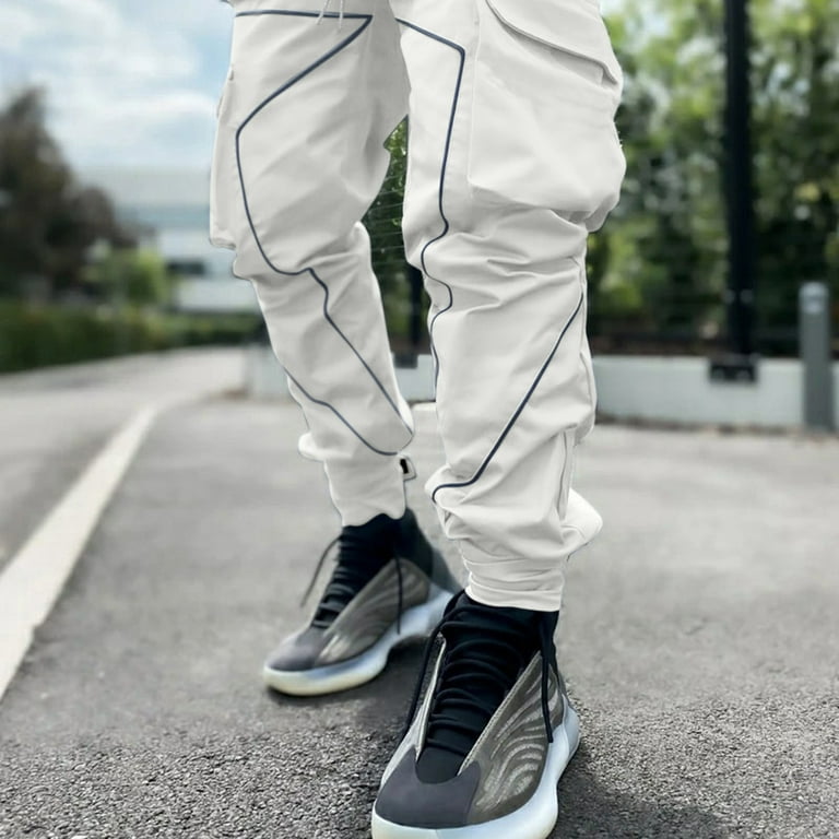 Slim Fit Joggers, White