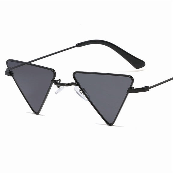 Fashion Triangle Frame Sunglasses for Women and Men, Metal Frame with AC Lenses, Conventional Style